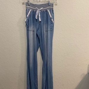 SOLD LOCALLY REWASH Palazzo chambray pants